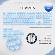 MEKANİK KLAVYE KEYCAP -136 TUŞLU DALGALI MAVİ TUŞ TAKIMI - Dalgalı Mavi