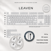 MEKANİK KLAVYE KEYCAP - RGB 118 TUŞLU ŞEFFAF TUŞ TAKIMI - Şeffaf Beyaz