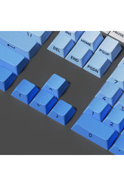 MEKANİK KLAVYE KEYCAP SETİ MAVİ-BEYAZ KADEMELİ 136 TUŞLU KEYCAP - Mavi - Beyaz ürün görseli 3
