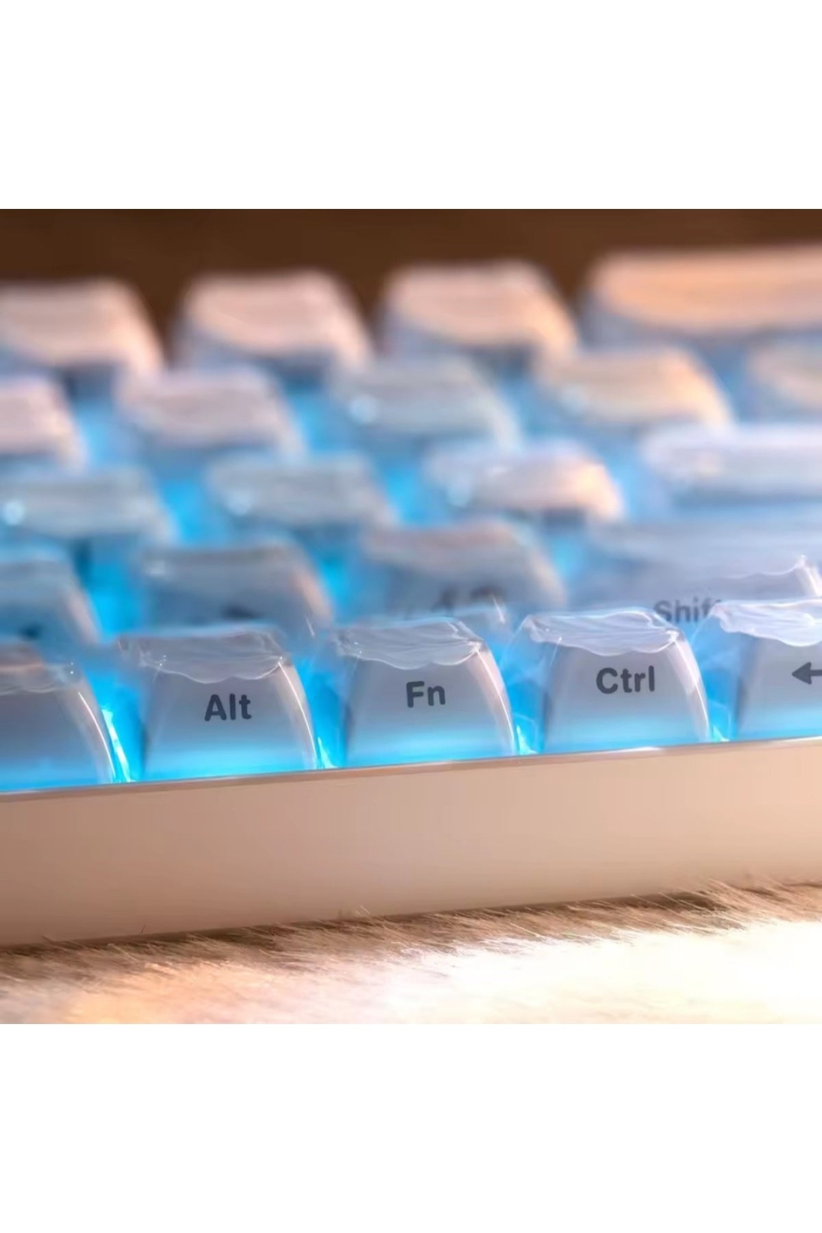 MEKANİK KLAVYE KEYCAP -136 TUŞLU DALGALI MAVİ TUŞ TAKIMI - Dalgalı Mavi ürün görseli 4