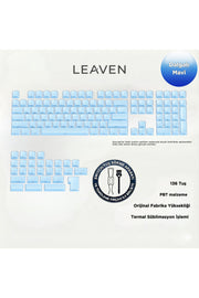 MEKANİK KLAVYE KEYCAP -136 TUŞLU DALGALI MAVİ TUŞ TAKIMI - Dalgalı Mavi ürün görseli 1