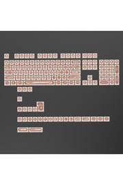 KLAVYE KEYCAPS -136 TUŞLU KIRMIZI, YARI ŞEFFAF IŞIK GEÇİREN TUŞ TAKIMI - Kahverengi ürün görseli 6