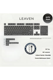 MEKANİK KLAVYE KEYCAP - RGB 118 TUŞLU ŞEFFAF TUŞ TAKIMI - Şeffaf Siyah ürün görseli 1