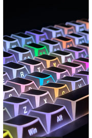 Folding Shadow 132 Tuş Işık Geçirgen RGB Uyumlu PBT Tuş Takım Seti - Siyah ürün görseli 8