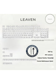 KLAVYE KEYCAPS -136 TUŞLU KIRMIZI, YARI ŞEFFAF IŞIK GEÇİREN TUŞ TAKIMI - Beyaz ürün görseli 2