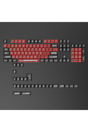 KLAVYE KEYCAPS -136 TUŞLU KIRMIZI, YARI ŞEFFAF IŞIK GEÇİREN TUŞ TAKIMI - Kırmızı - Siyah ürün görseli 5