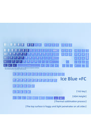 Klavye Keycaps 163 Tuşlu Şeffaf Tuş Takımı - Mavi ürün görseli 3