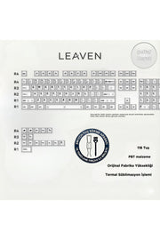 MEKANİK KLAVYE KEYCAP - RGB 118 TUŞLU ŞEFFAF TUŞ TAKIMI - Şeffaf Beyaz ürün görseli 1