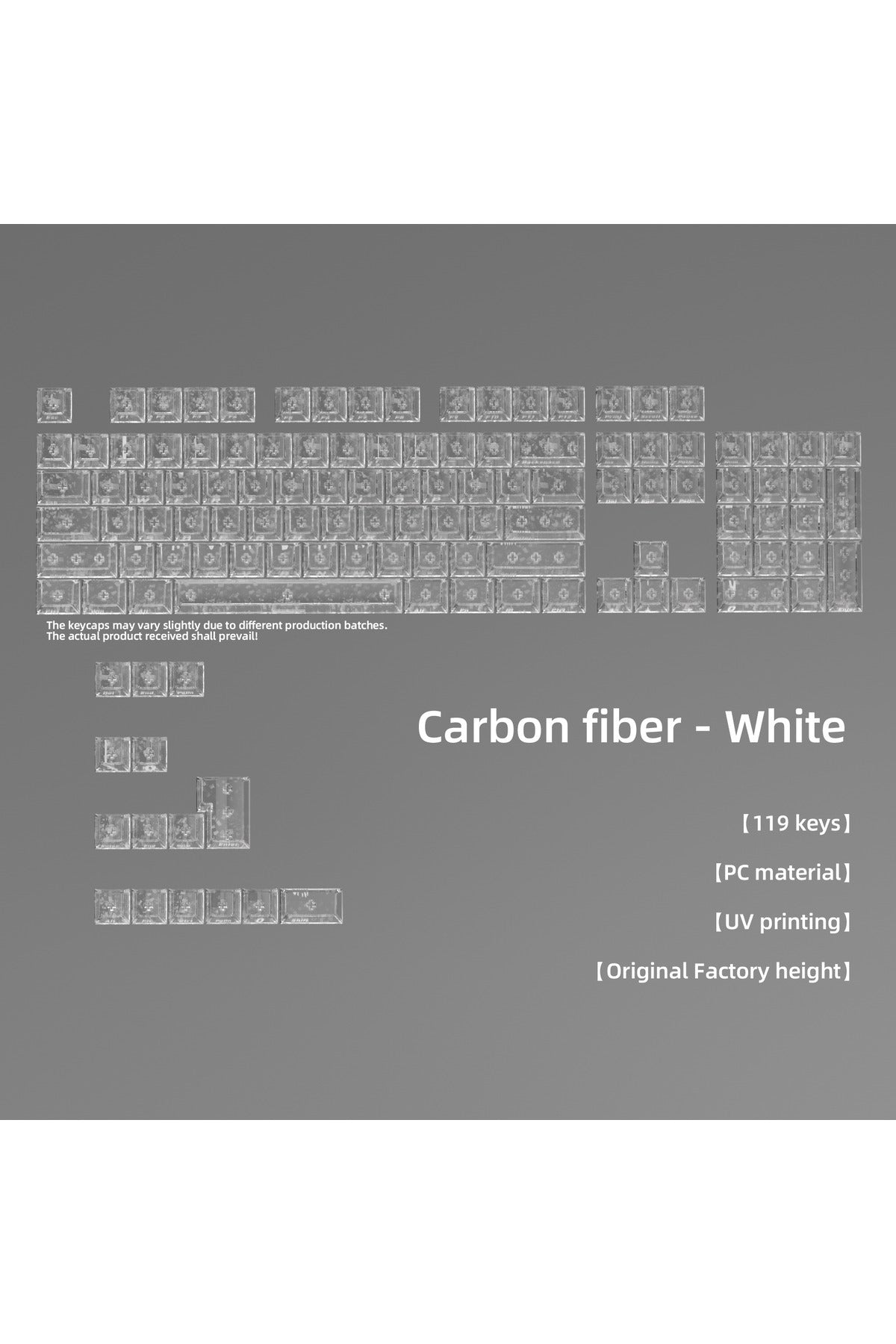 Mekanik Klavye Tuş Takımı Simli Şeffaf RGB Keycaps - Şeffaf ürün görseli 1