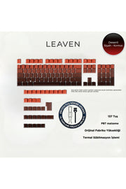 MEKANİK KLAVYE TUŞ TAKIMI -PBT ÇİFT BASKI KEYCAP SETİ- ÇİZGİ DESENLİ 137 TUŞLU -PEMBE BEYAZ GRADYEN TUŞ TAKIMI - Kırmızı - S…