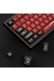 KLAVYE KEYCAPS -136 TUŞLU KIRMIZI, YARI ŞEFFAF IŞIK GEÇİREN TUŞ TAKIMI - Kırmızı - Siyah ürün görseli 4