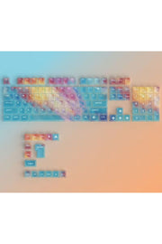 Nebula bulutu Keycaps Renkli Sisli Mekanik RGB Klavye Tuş Takımı - Lacivert ürün görseli 4
