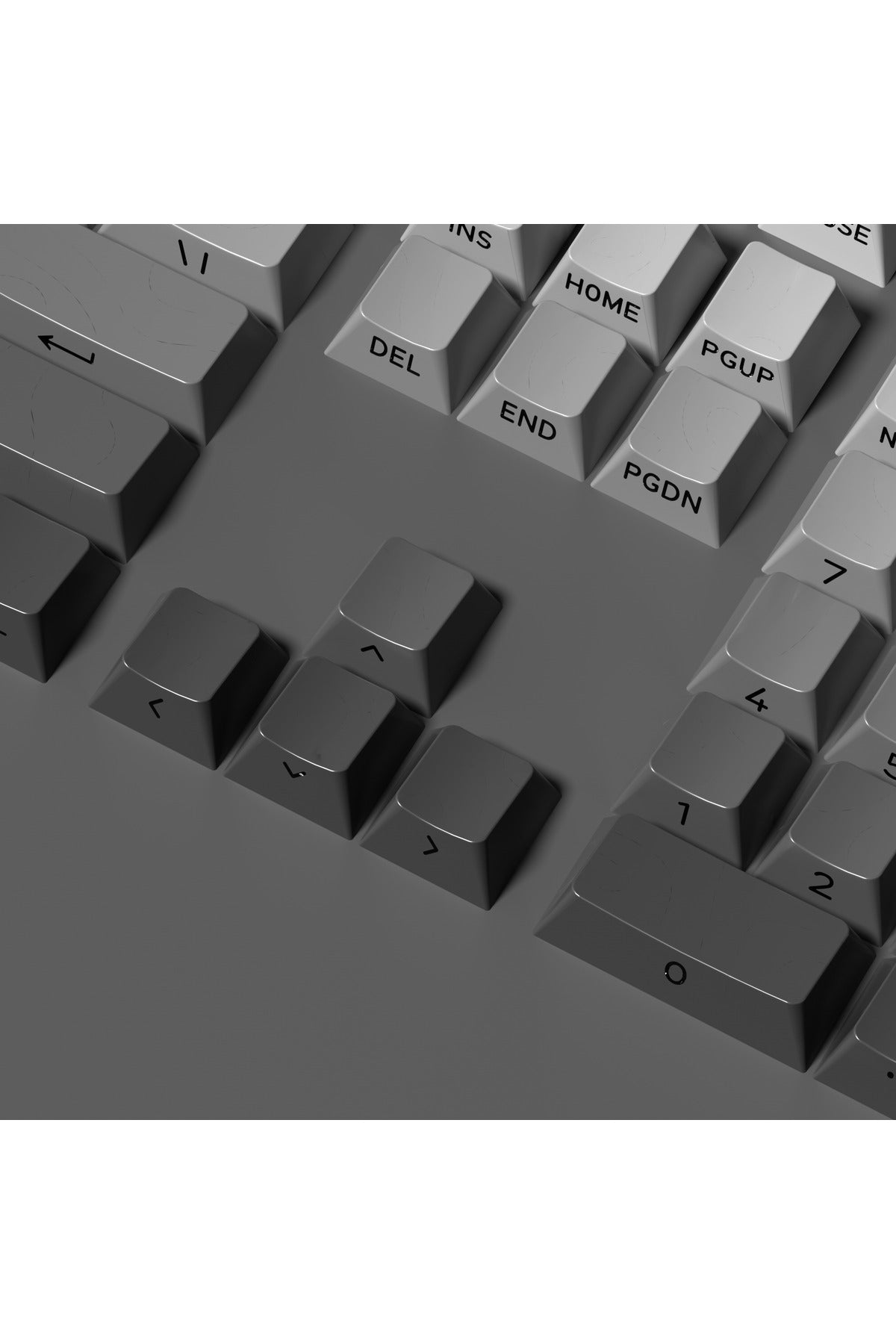 MEKANİK KLAVYE KEYCAP SETİ MAVİ-BEYAZ KADEMELİ 136 TUŞLU KEYCAP - Siyah - Beyaz ürün görseli 3