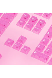 Klavye Keycaps 163 Tuşlu Şeffaf Tuş Takımı - Kırmızı (40) ürün görseli 5