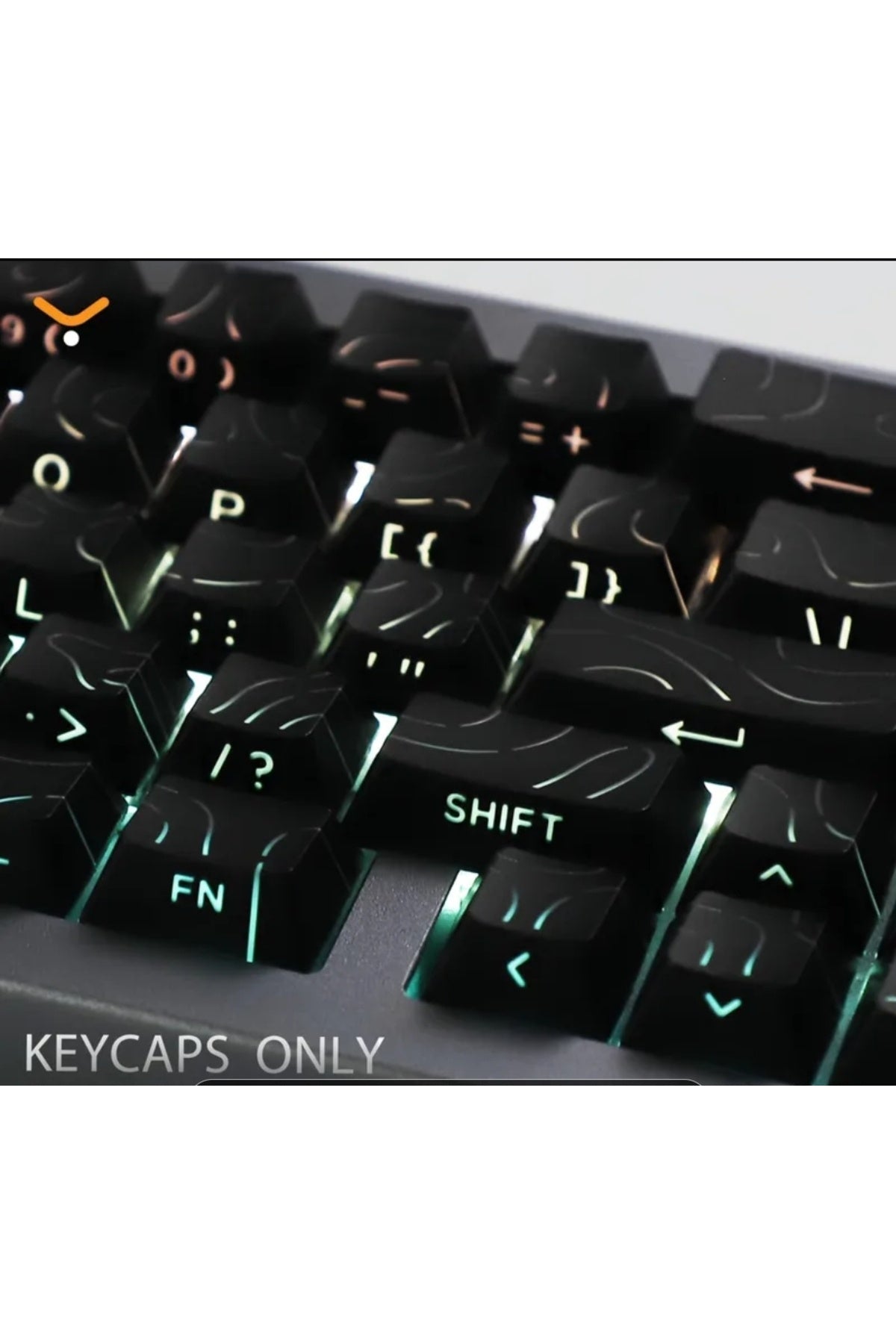 MEKANİK KLAVYE TUŞ TAKIMI-PBT ÇİFT BASKI KEYCAP SETİ- ÇİZGİ DESENLİ 97 TUŞLU -KIRMIZI TUŞ TAKIMI - Desenli Siyah (DesenliSiy…
