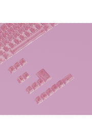 Mekanik Klavye Tuş Takımı Simli Şeffaf RGB Keycaps - Pembe ürün görseli 4