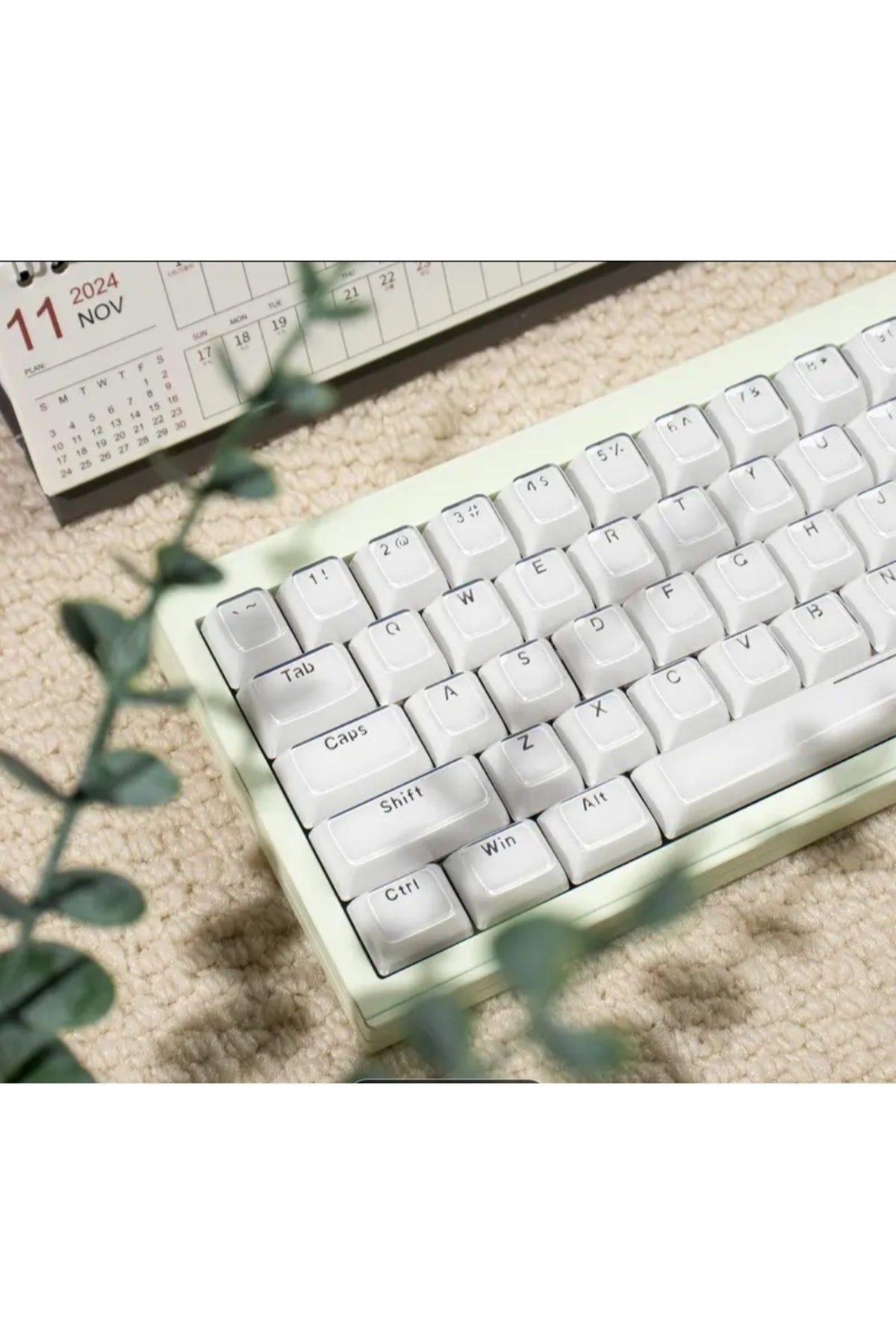 MEKANİK KLAVYE CRYSTAL JELLY KEYCAPS -136 TUŞLU KRİSTAL Jelly YARI SAYDAM OEM PROFİL PEMBE TUŞ TAKIMI - Beyaz ürün görseli 6