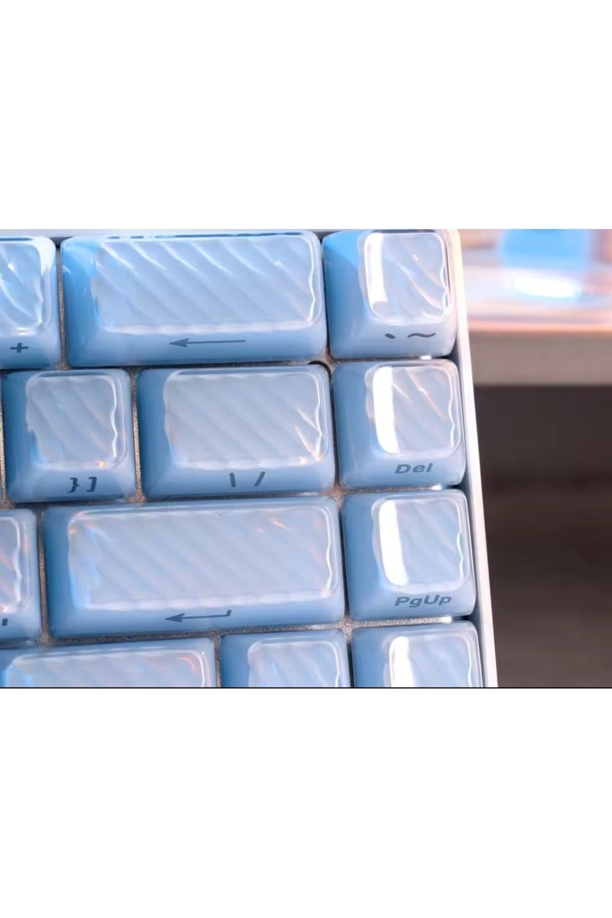 MEKANİK KLAVYE KEYCAP -136 TUŞLU DALGALI MAVİ TUŞ TAKIMI - Dalgalı Mavi ürün görseli 2