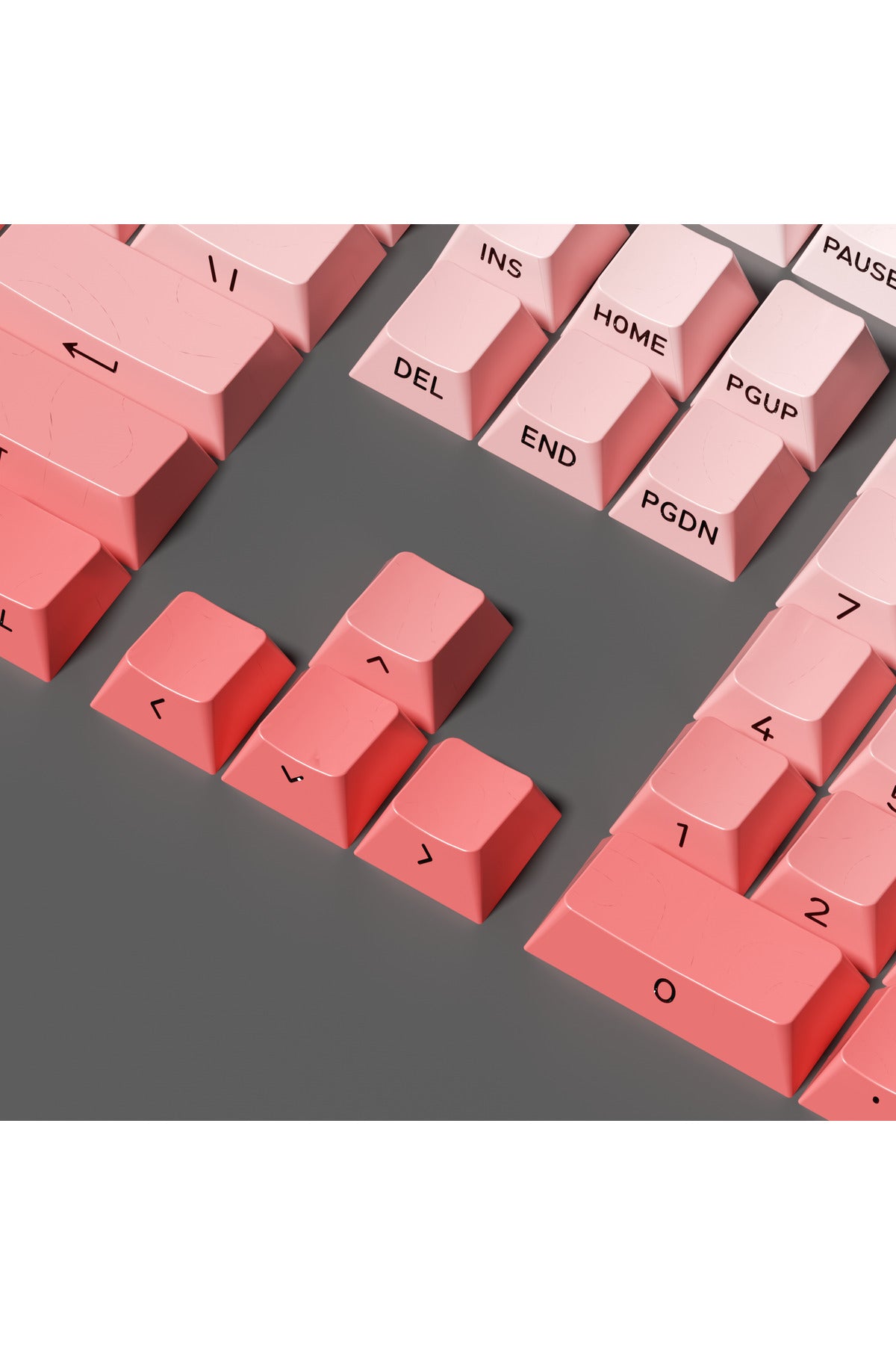 MEKANİK KLAVYE KEYCAP SETİ MAVİ-BEYAZ KADEMELİ 136 TUŞLU KEYCAP - Pudra - Beyaz ürün görseli 3