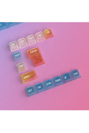 Nebula bulutu Keycaps Renkli Sisli Mekanik RGB Klavye Tuş Takımı - Çok Renkli ürün görseli 6