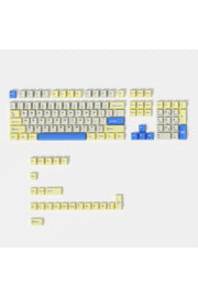MEKANİK KLAVE- PBT ÇİFT BASKI KEYCAP SETİ GRİ SİYAH- KREM 128 TUŞLU KEYCAP - Sarı - Mavi ürün görseli 4