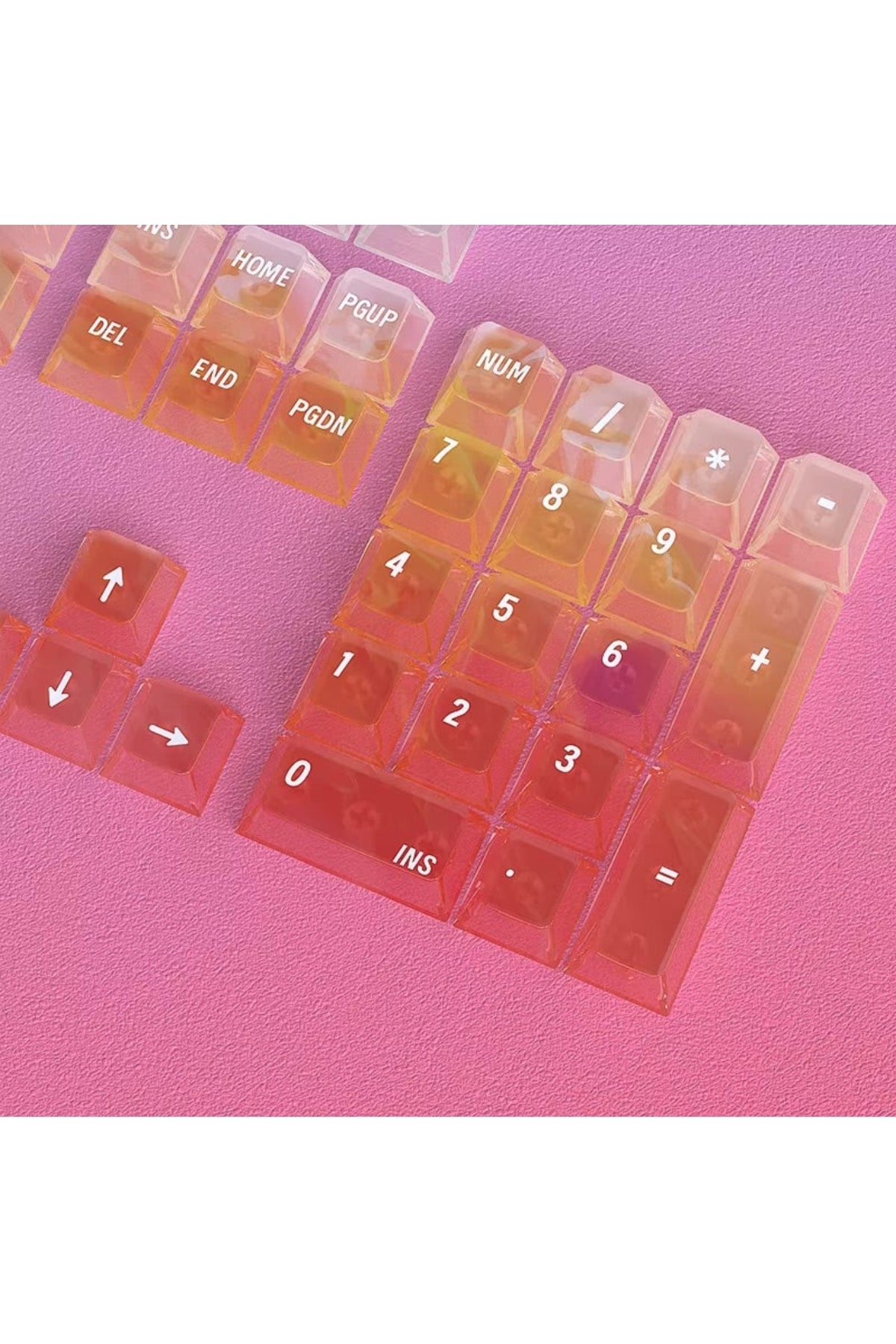 Nebula bulutu Keycaps Renkli Sisli Mekanik RGB Klavye Tuş Takımı - Çok Renkli ürün görseli 3