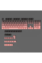 MEKANİK KLAVYE KEYCAP SETİ MAVİ-BEYAZ KADEMELİ 136 TUŞLU KEYCAP - Pembe - Siyah ürün görseli 2