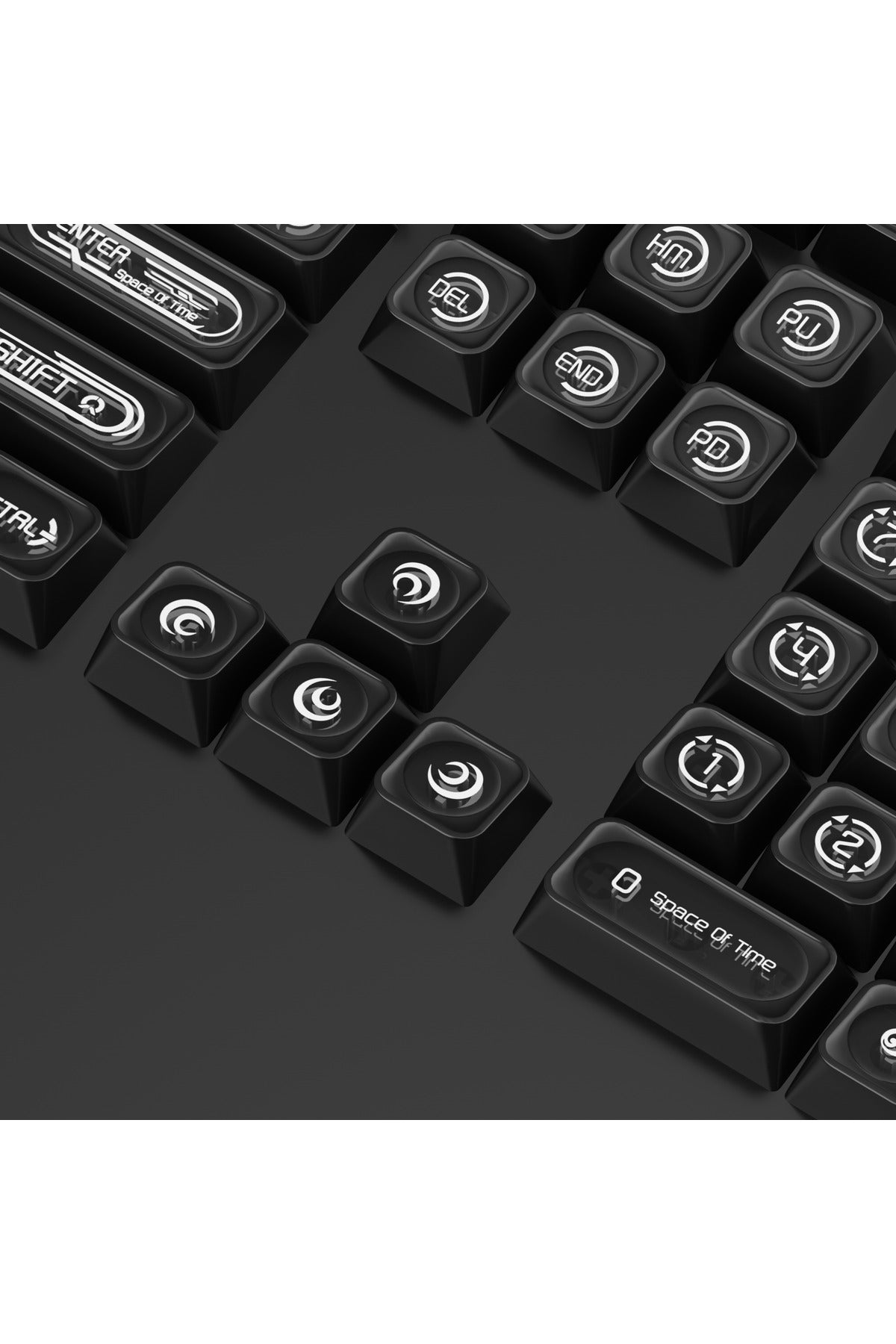 KLAVYE KEYCAPS -136 TUŞLU KIRMIZI, YARI ŞEFFAF IŞIK GEÇİREN TUŞ TAKIMI - Siyah ürün görseli 4