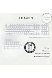 MEKANİK KLAVYE CRYSTAL JELLY KEYCAPS -136 TUŞLU KRİSTAL Jelly YARI SAYDAM OEM PROFİL PEMBE TUŞ TAKIMI - Beyaz ürün görseli 1