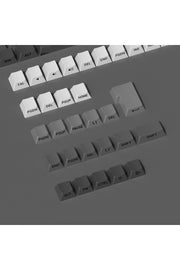 MEKANİK KLAVYE KEYCAP SETİ MAVİ-BEYAZ KADEMELİ 136 TUŞLU KEYCAP - Siyah - Beyaz ürün görseli 2