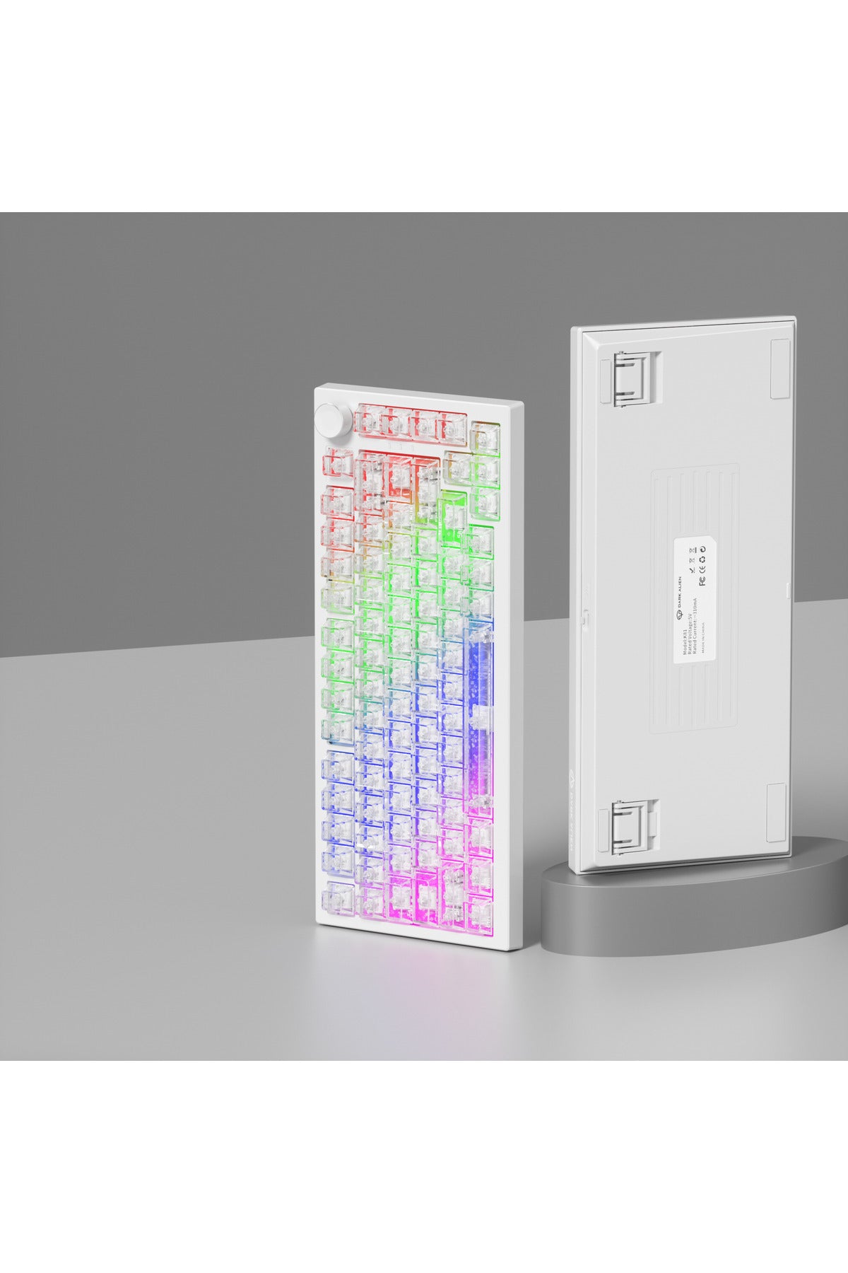 Mekanik Klavye Tuş Takımı Simli Şeffaf RGB Keycaps - Şeffaf ürün görseli 5