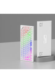Mekanik Klavye Tuş Takımı Simli Şeffaf RGB Keycaps - Şeffaf ürün görseli 5