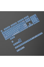 KLAVYE KEYCAPS -136 TUŞLU KIRMIZI, YARI ŞEFFAF IŞIK GEÇİREN TUŞ TAKIMI - Mavi ürün görseli 3
