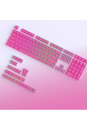Folding Shadow 132 Tuş Işık Geçirgen RGB Uyumlu PBT Tuş Takım Seti - Kırmızı ürün görseli 2