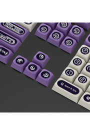MEKANİK KLAVYE KEYCAP -136 TUŞLU YEŞİL-BEYAZ OPAL TUŞ TAKIMI - Mor - Beyaz ürün görseli 2