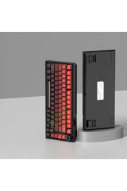 MEKANİK KLAVYE TUŞ TAKIMI -PBT ÇİFT BASKI KEYCAP SETİ- ÇİZGİ DESENLİ 137 TUŞLU -PEMBE BEYAZ GRADYEN TUŞ TAKIMI - Kırmızı - S…