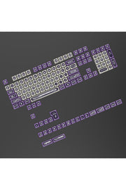 MEKANİK KLAVYE KEYCAP -136 TUŞLU YEŞİL-BEYAZ OPAL TUŞ TAKIMI - Mor - Beyaz ürün görseli 5