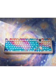 Nebula bulutu Keycaps Renkli Sisli Mekanik RGB Klavye Tuş Takımı - Lacivert ürün görseli 5