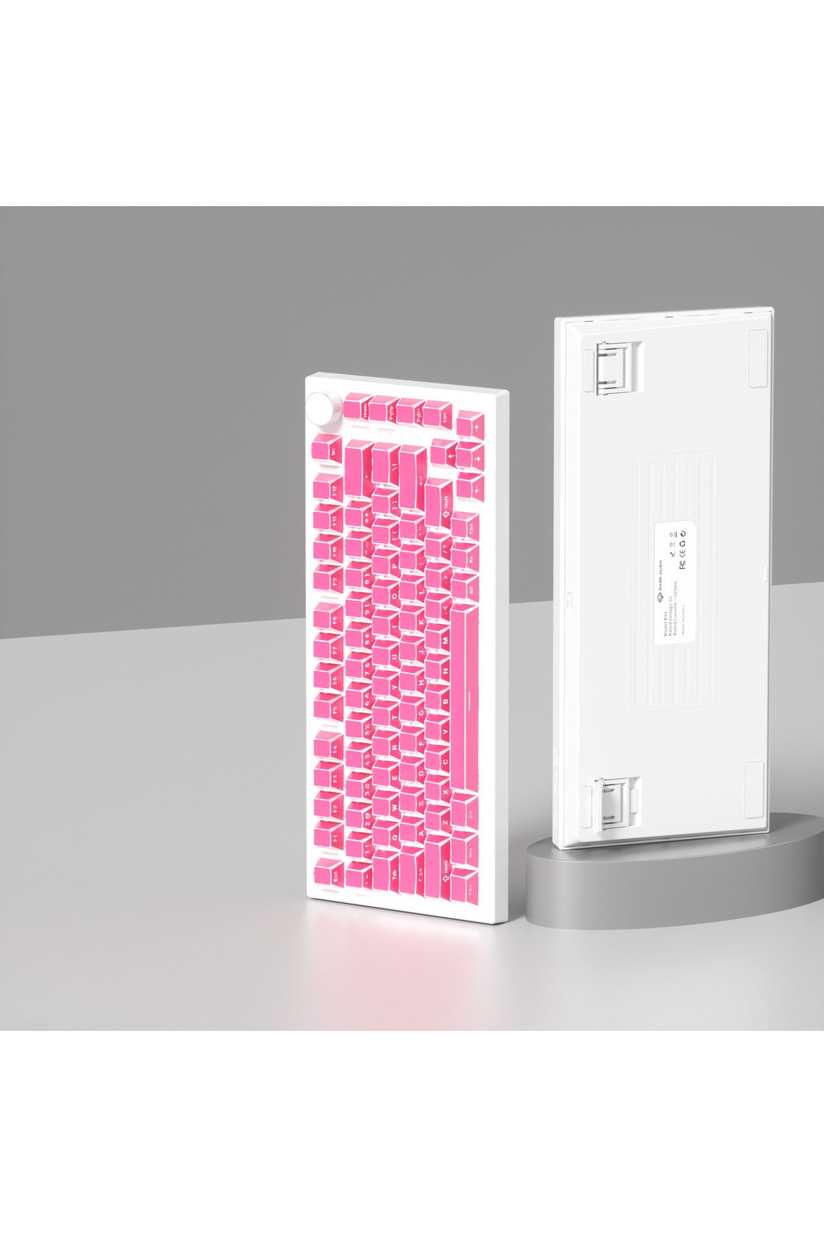 Folding Shadow 132 Tuş Işık Geçirgen RGB Uyumlu PBT Tuş Takım Seti - Kırmızı ürün görseli 5