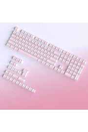 Folding Shadow 132 Tuş Işık Geçirgen RGB Uyumlu PBT Tuş Takım Seti - Pembe ürün görseli 1