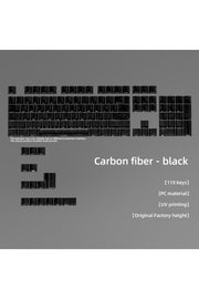 Mekanik Klavye Tuş Takımı Simli Şeffaf RGB Keycaps - Siyah ürün görseli 1