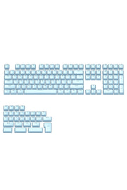 MEKANİK KLAVYE CRYSTAL JELLY KEYCAPS -136 TUŞLU KRİSTAL Jelly YARI SAYDAM OEM PROFİL PEMBE TUŞ TAKIMI - Mavi ürün görseli 2