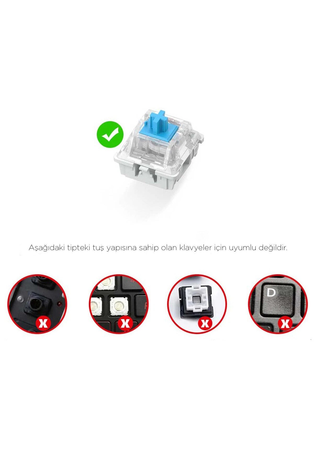 Mekanik Klavye Keycaps Seti- 130 Tuş PBT Çift Baskılı-Alttan Baskılı Gradyen Renkli - Pembe ürün görseli 2