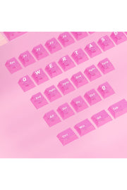 Klavye Keycaps 163 Tuşlu Şeffaf Tuş Takımı - Kırmızı (40) ürün görseli 4