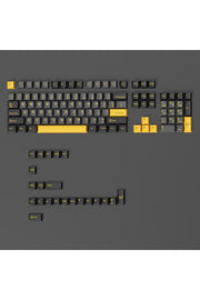 MEKANİK KLAVE- PBT ÇİFT BASKI KEYCAP SETİ GRİ SİYAH- KREM 128 TUŞLU KEYCAP - Siyah - Sarı ürün görseli 6