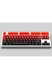Mekanik Klavye Keycaps Seti- 130 Tuş PBT Çift Baskılı-Alttan Baskılı Gradyen Renkli - Kırmızı ürün görseli 3