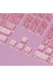Mekanik Klavye Tuş Takımı Simli Şeffaf RGB Keycaps - Pembe ürün görseli 3