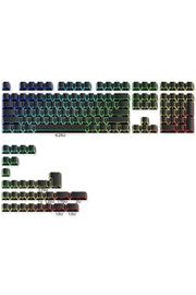 Folding Shadow 132 Tuş Işık Geçirgen RGB Uyumlu PBT Tuş Takım Seti - Siyah ürün görseli 3