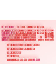 Klavye Keycaps 163 Tuşlu Şeffaf Tuş Takımı - Kırmızı (2131) ürün görseli 2