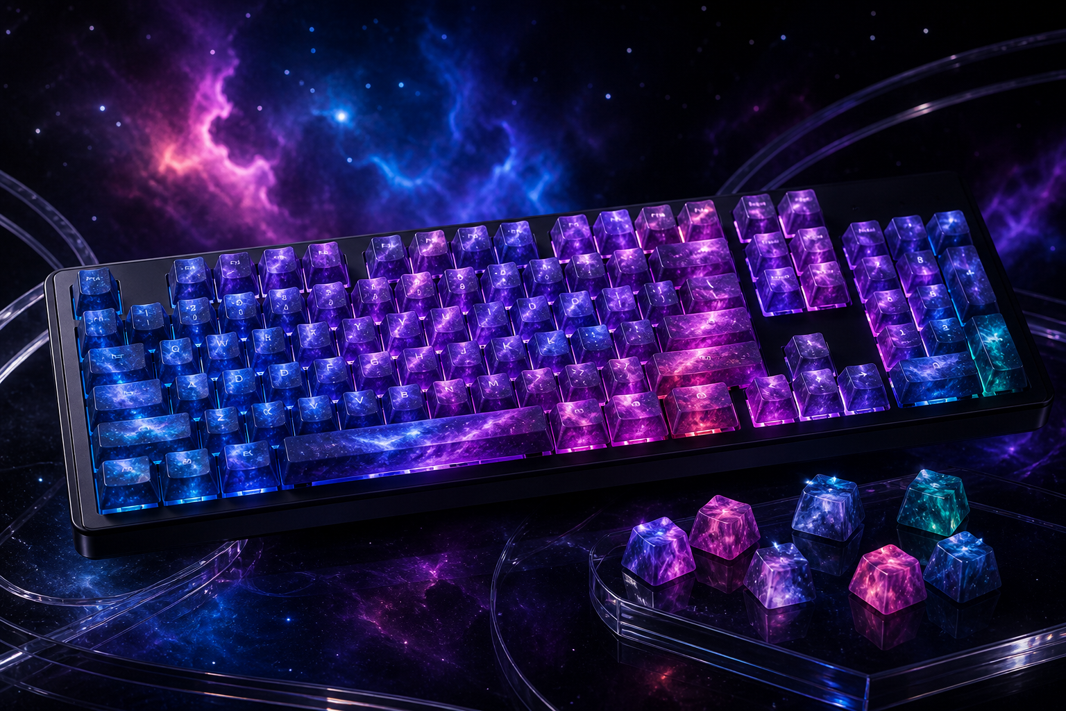 NEBULA BULUTU KEYCAPS SETLERİ